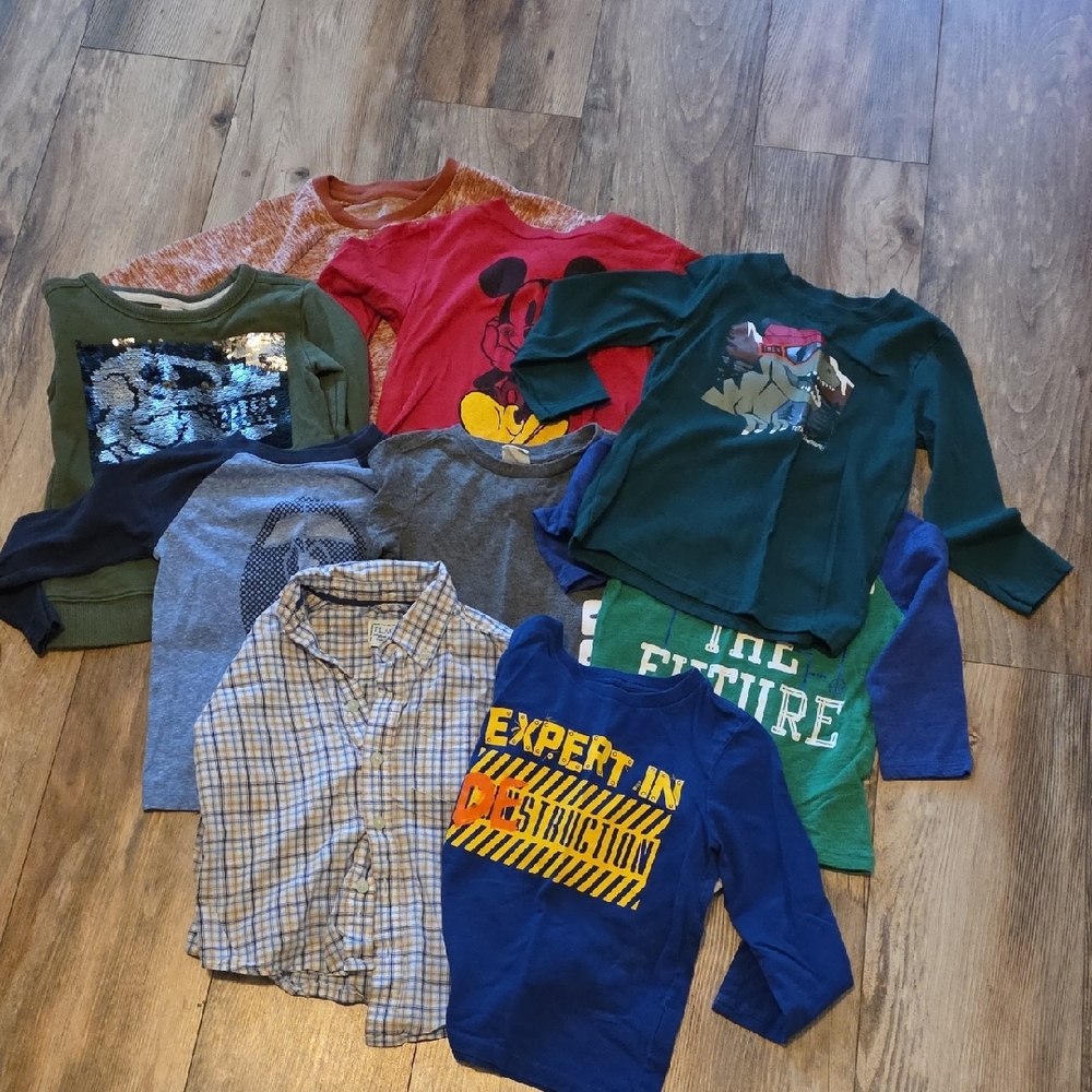 Kids Graphic Long Sleeve Shirts - Multicolor